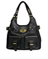 Annie, &pound;140, Handbags, Black, Leather, Front view